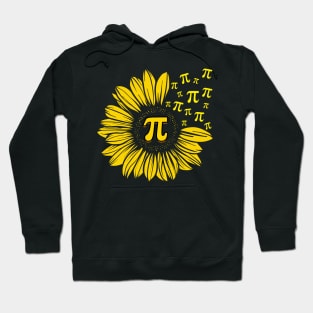 Happy Pi Day Mathematics Math Teacher Sunflower Hoodie